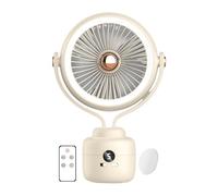 Songelt Ventilatore da tavolo girevole con motore brushless con velocità regolabile per ufficio, viaggi, campeggio, silenzioso, ricarica USB