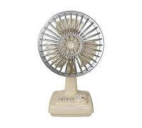 Songelt Ventilatore da tavolo in metallo vintage USB Power 3 velocità regolabile ventola di raffreddamento per casa ufficio USB ricaricabile