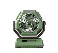 Songelt Ventilatore da tavolo USB 6000 mAh ricaricabile a batteria ventilatore da tavolo appeso campeggio con 3 ingranaggi LED tenda leggera