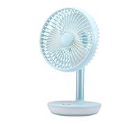 Songelt Ventilatore da tavolo USB Ventilatore portatile con lampada da tavolo 4 velocità Scrivania silenziosa per tavolo da ufficio Camera da letto Cucina Ventilatori da scrivania portatili a batteria
