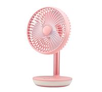 Songelt Ventilatore da tavolo USB Ventilatore portatile con lampada da tavolo 4 velocità Scrivania silenziosa per tavolo da ufficio Camera da letto Cucina Ventilatori da scrivania portatili a batteria