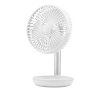 Songelt Ventilatore da tavolo USB Ventilatore portatile con lampada da tavolo 4 velocità Scrivania silenziosa per tavolo da ufficio Camera da letto Cucina Ventilatori da scrivania portatili a batteria