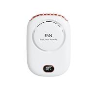 Songelt Ventilatore indossabile Ventilatore portatile ricaricabile da collo alimentato tramite USB Collo 3 Velocità 2000mAh Display di potenza della batteria Raffreddatore d'aria Ricarica USB