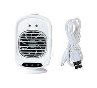 Songelt Ventilatore multifunzionale nebulizzatore piccolo ventilatore USB ricaricabile texture per campeggio viaggio e studio uso silenzioso raffreddamento