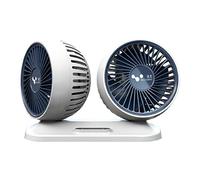 Songelt Ventilatore per auto Accessori per interni auto Rotondo a 360 gradi Ventola di raffreddamento ad aria ventola di ventilazione scheda 12V/24V doppia testa