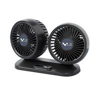 Songelt Ventilatore per auto Accessori per interni auto Rotondo a 360 gradi Ventola di raffreddamento ad aria ventola di ventilazione scheda 12V/24V doppia testa