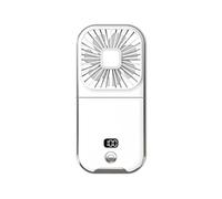 Songelt Ventilatore portatile con display digitale da 3000 mAh Alimentato a batteria Ventilatore USB da tavolo Piccolo pieghevole a 4 velocità Display digitale elettrico pieghevole