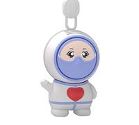 Songelt Ventilatore portatile da appendere al collo per bambini con cordino per ventola di ricarica USB con rotazione a 360 gradi del fumetto portatile