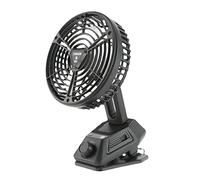 Songelt Ventilatore portatile ricaricabile a clip sul ventilatore da tavolo a batteria con luce privata per carrello esterno oscillante ricaricabile ABS- veicolo