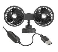 Songelt Ventilatore USB montato su veicolo Testa Auto Ventola di raffreddamento Regolabile Ventosa Auto Ventosa di Raffreddamento Per Dashboard Home Office Usb
