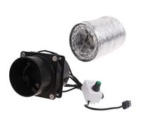 Songelt Ventola aspirante compatta e portatile con tubo di condotto e tubo di ventilazione per cucina, bagno, uso ventilatore USB alimentato tramite USB