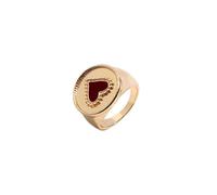 SONGK Anelli Vuoti minimalisti con Cuore Adorabile per Le Donne Anello da Dito con Cuore Color Argento Color Oro da Donna