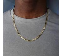 SONGK Collana a Catena da Uomo in Acciaio Inossidabile Color Oro Collana Lunga per Uomo Gioielli Regalo Collare