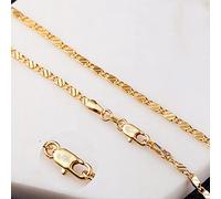 SONGK Collana Unisex con Colletto a Catena Color Oro Argento per Donna Uomo Catena a Maglia a Serpente Piatta con Chiusura a moschettone Accessori per Gioielli Regali