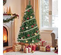 SONGMICS Albero di Natale Artificiale, 150 cm, Rami in PVC, con Supporto in Metallo, Montaggio Rapido, Verde LAT001CZ01