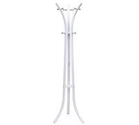 SONGMICS Appendiabiti da Terra con 9 Ganci in Plastica, Altezza 176 cm | Attaccapanni per Cappotti e Cappelli, Bianco, Collezione ALAN SONGMICS RCR01W
