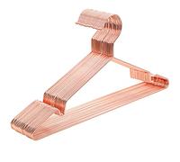 SONGMICS Appendiabiti in metallo, cromato, antiruggine, salvaspazio, resistente, lunghezza 42 cm, colore: rosa oro CRI44R20