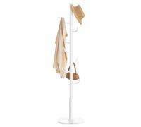 SONGMICS Attaccapanni da Terra a Forma di Cactus, Appendiabiti, 8 Ganci Curvi verso l'Alto, Altezza 175,3 cm, per Abiti Cappelli Borse, Bianco Nuvola RCR039WC01