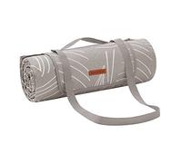 SONGMICS Coperta Pic Nic Impermeabile, Telo da Picnic a 4 Strati con Picchetti, Plaid Antisabbia Pieghevole, 200 x 200 cm, per Spiaggia e Campeggio, Beige Cappuccino, Collezione Tommi GCM010B03