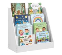 SONGMICS CUSTOS Collezione - Libreria per Bambini, Libreria Montessori a 4 Ripiani, Scaffale per Libri Illustrati, per Cameretta, Angolo Lettura, 30 x 60 x 60 cm, Bianco Nuvola GKR074WZ01