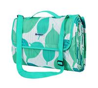 SONGMICS, GCM80JW, coperta da picnic pieghevole all'aperto con tracolla, leggera, ideale per viaggi, termoisolante, verde, 195 x 150 cm