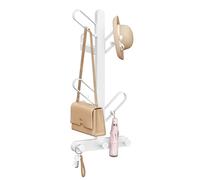 SONGMICS HOME Appendiabiti da Parete, Attaccapanni da Muro a Forma di Ramo, con 7 Ganci, Blocchi Sferici, per Vestiti, Cappelli, Borse, Bianco Perla RCR035W01