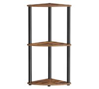SONGMICS HOME Montaggio Super Veloce Senza Attrezzi, Scaffale Angolare a 3 Ripia