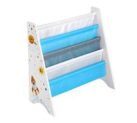 SONGMICS Libreria per Bambini, Scaffale Organizzatore, con Accessorio Anti-ribaltamento, per Camera dei Bambini, Camera da Gioco, Asilo Nido, Scuola, 62,5 x 28 x 60 cm, Salvaspazio, Bianco GKR72WT