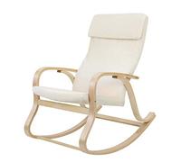 Songmics LYY30M Poltrona a Dondolo, Beige, 65 x 90 x 98 cm