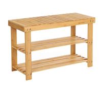 SONGMICS Panca Scarpiera a 3 Livelli, Scaffale per Scarpe, Mobile Portaoggetti,