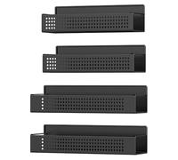 SONGMICS Portaspezie Magnetico, Set di 4, 2 Scaffali Grandi e 2 Piccoli, Mensole Magnetiche senza Forare, per Cucina Frigorifero Microonde Lavatrice, Nero Inchiostro KCS061B01
