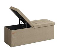 SONGMICS Pouf Pieghevole, Cassapanca, 38 x 110 x 38 cm
