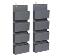 SONGMICS Ripiani da appendere per camera da letto, ufficio, 12 x 33,5 x 100 cm, grigio ardesia RDH004G02