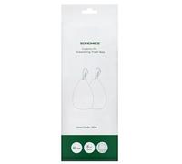 SONGMICS Sacchi Spazzatura, Sacchetti per Immondizia con Manici a Cordoncino, Sacchi per Pattumiere da Cucina da 30L, Pre-separati, Codice 30A, 1 Rotolo, 45 Pezzi, Bianco KRB30A