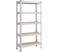 SONGMICS Scaffalatura a 4/5 Ripiani, Scaffale in Acciaio, Montaggio Rapido, Utensili, Strumenti in Garage, Magazzino, Ripostiglio, Portante 600kg/650 kg/875 kg, 5 taglie fino a 60 x 120 x 200 cm, Nero