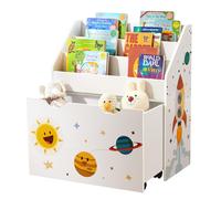 SONGMICS Scaffale per Giocattoli, Libreria per Bambini a 3 Scomparti, Contenitor