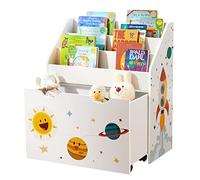 SONGMICS Scaffale per Giocattoli, Libreria per Bambini a 3 Scomparti, Contenitor