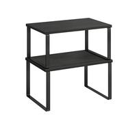 SONGMICS Scaffale Portaspezie Set di 2 Organizzatori da Cucina Espandibili