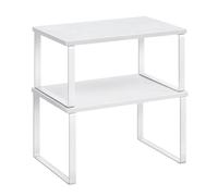 SONGMICS Scaffale Portaspezie, Set di 2 Organizzatori da Cucina Espandibili, Sca