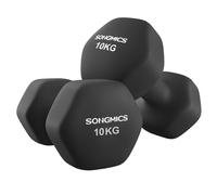 SONGMICS Set di 2 manubri, manubri esagonali con superficie in vinile, per fitness, esercizi, allenamento, per palestra domestica