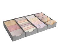 SONGMICS Set di 4 Organizer Cassetti, per Guardaro 50L x 22l cm senza Separatori