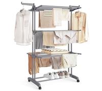 SONGMICS Stendibiancheria Stendino Pieghevole a 4 Livelli con Modello Standard
