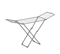 SONGMICS Stendibiancheria, Stendino Pieghevole con Ali, Stendibiancheria da Pavimento, Salvaspazio, per Interno ed Esterno, per Biancheria da Letto, Grigio LLR540G01
