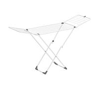 SONGMICS Stendibiancheria, Stendino Pieghevole con Ali, Stendibiancheria da Pavimento, Salvaspazio, per Interno ed Esterno, per Biancheria da Letto, Bianco LLR540W01