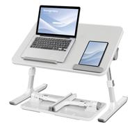 SONGMICS Tavolino da letto per laptop, regolabile in 8 altezze, 52 x 30 cm