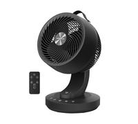 SONGMICS Ventilatore da Tavolo, Ventilatore Silenzioso 20 dB per Camera da Letto, Display LED e Telecomando, Oscillante 70°, 8 Velocità, Timer 12 Ore, Circolazione d’Aria, Nero Inchiostro XFC001B1EU