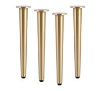 Songnim Gambe for mobili coniche dritte, set di 4 gambe regolabili in ottone puro for tavolini da caffè, piedini for mobili da bagno e TV con viti, capacità 1000 kg(25cm/9.8in)