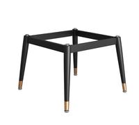 Songnim Gambe for tavolo in metallo, base for scrivania con supporto quadrato moderno for piani in vetro, marmo e legno, gambe for mobili nere resistenti(26x26x18in)