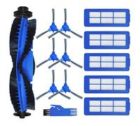 Songrui Parti di ricambio compatibili per robot aspirapolvere Eufy Robovac 11S Max, 15C Max, 30C Max, G20, G30, G30 Edge, G32 Pro Kit include 5 filtri Unibody 6 spazzole laterali, 1 spazzola rotante 1
