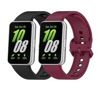 Songsier Cinturino Compatibile con Galaxy Fit 3,Cinturino sportivo impermeabile da sostituire,Silicone Cinturinoper Galaxy Fit 3 per uomini e donne